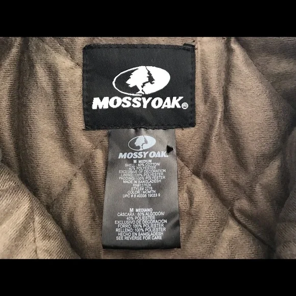 Mossy Oak Mountain Country Insulated Bomber Jacket Men’s NWT M, L, XL, 2XL - Picture 12 of 12